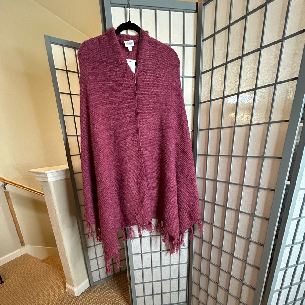 NWT LuLaRoe Mimi Cozy Mauve Knit Wrap